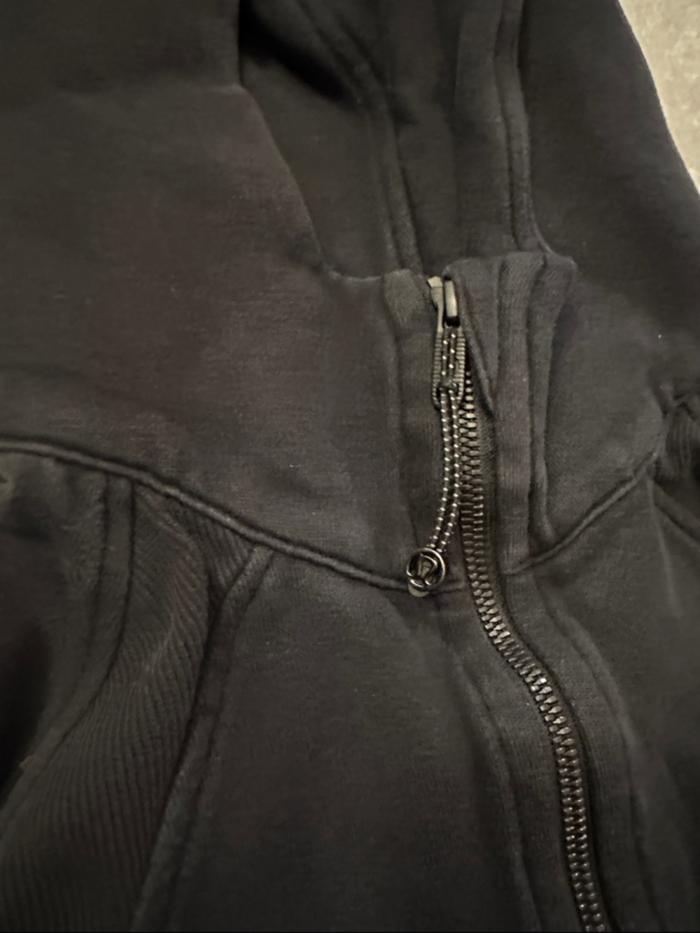 Lululemon Black Half-Zip Hooded Sweatshirt - Picture 2 of 2